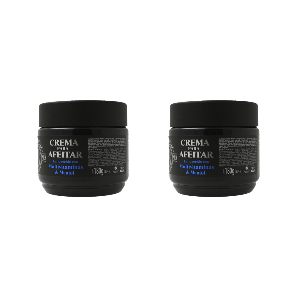 CREMA PARA AFEITAR 180GR BARBER STYLE (2PACK) ABS-200-P2