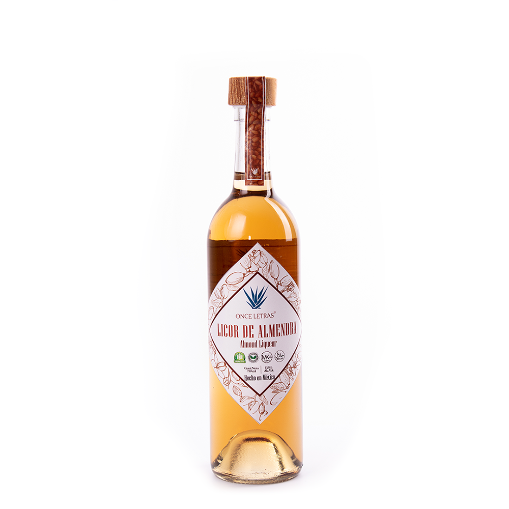 LICOR DE  ALMENDRA 750ML ONCE LETRAS