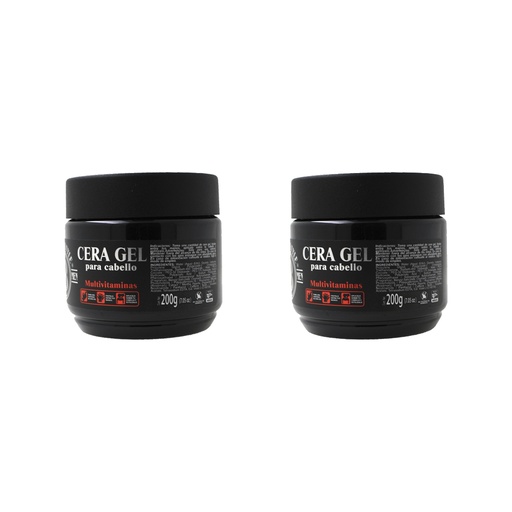 [B09GC9NQRP] CERA-GEL PARA EL CABELLO 200GR BARBER STYLE (2PACK) 200G CGBS-200-P2