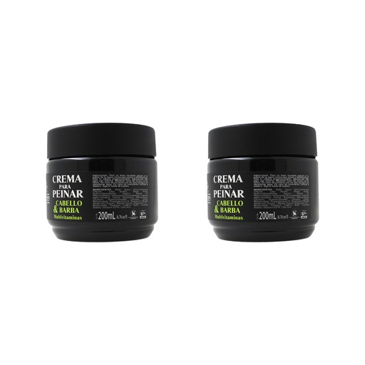 [B09GD48CSB] CREMA PARA PEINAR 200GR BARBER STYLE (2PACK) PBS-200-P2