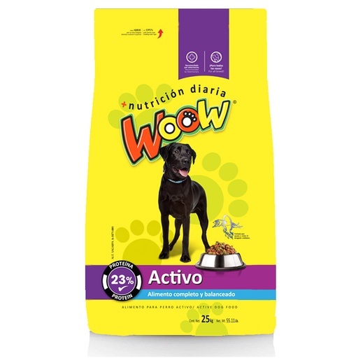 [B084SWJD83] ALIMENTO PARA PERROS ACTIVO 25KG WOOW WA25