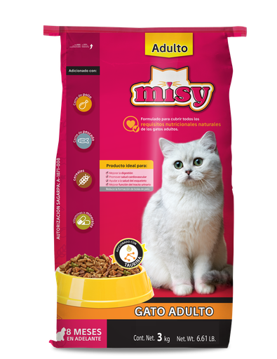 [B09JKWTC75] ALIMENTO PARA GATO 3KG MISY GM3